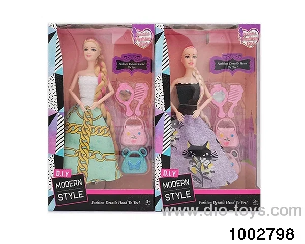 11.5-inch 9-joint doll suit in window box