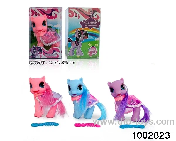 Enamel pony suit in window box