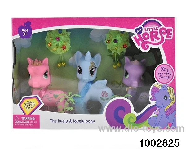 Enamel pony suit in window box