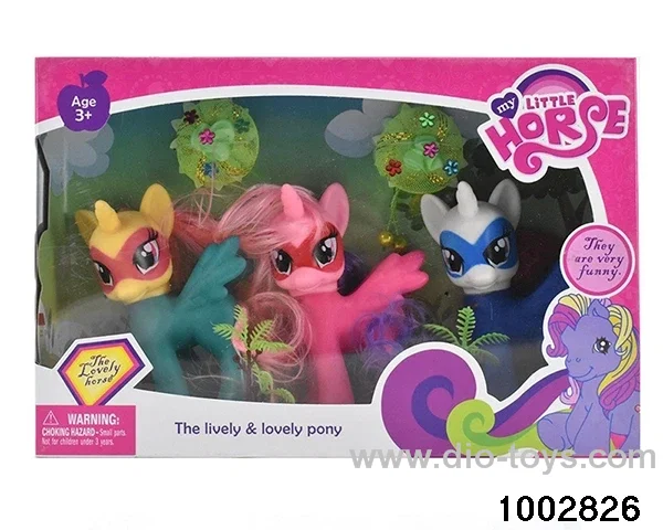 Enamel pony suit in window box