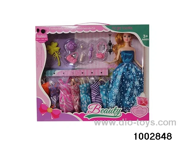 11.5-inch 9-joint doll suit in window box
