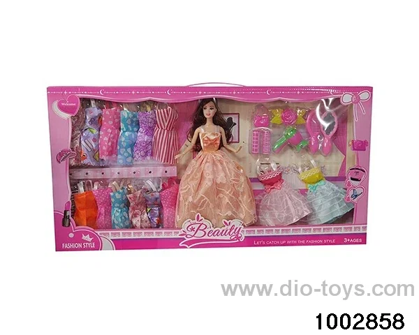 11.5-inch 9-joint doll suit in window box