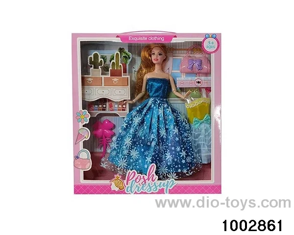 11.5-inch 9-joint doll suit in window box