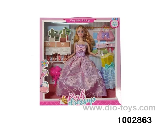 11.5-inch 9-joint doll suit in window box
