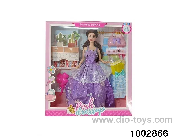 11.5-inch 9-joint doll suit in window box