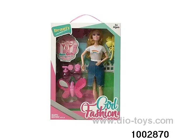 11.5-inch 9-joint doll suit in window box