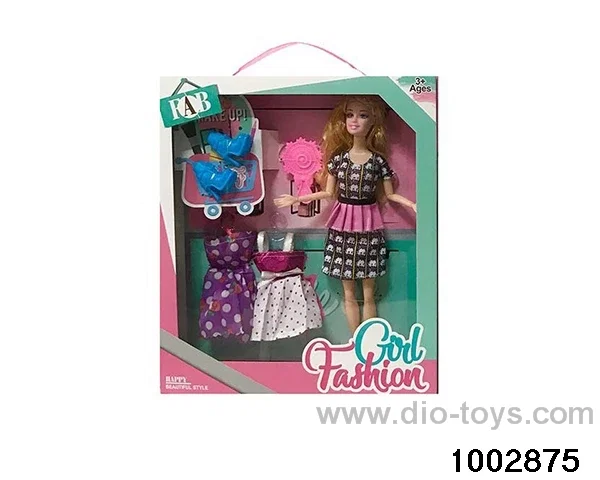 11.5-inch 9-joint doll suit in window box
