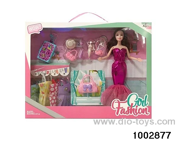 11.5-inch 9-joint doll suit in window box