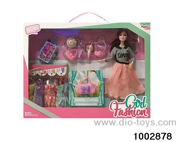 11.5-inch 9-joint doll suit in window box