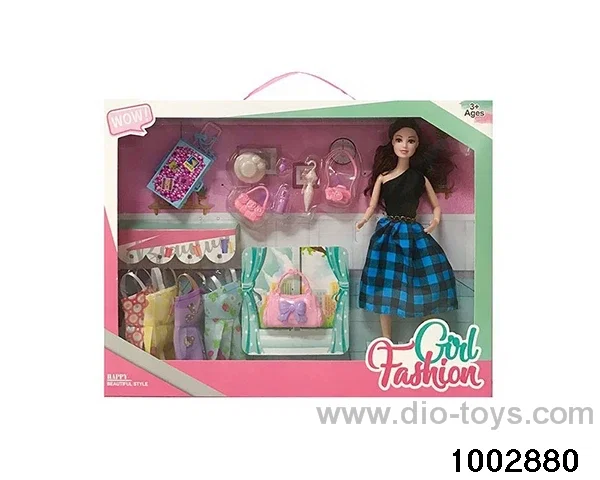 11.5-inch 9-joint doll suit in window box