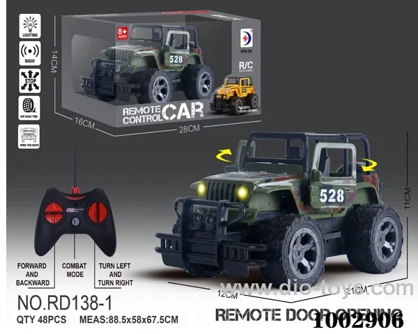 RC JEEP IN WINDOW  BOX