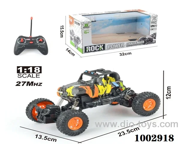 1:18 4ch RC JEEP  with light IN WINDOW  BOX