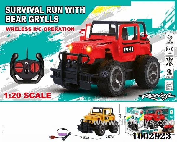 1：20 4ch RC JEEP with light in Window box (include charger)