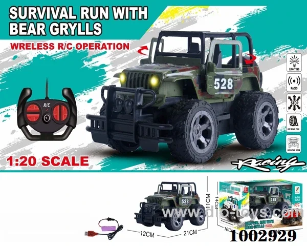 1：20 4ch RC JEEP with light in Window box (include charger)