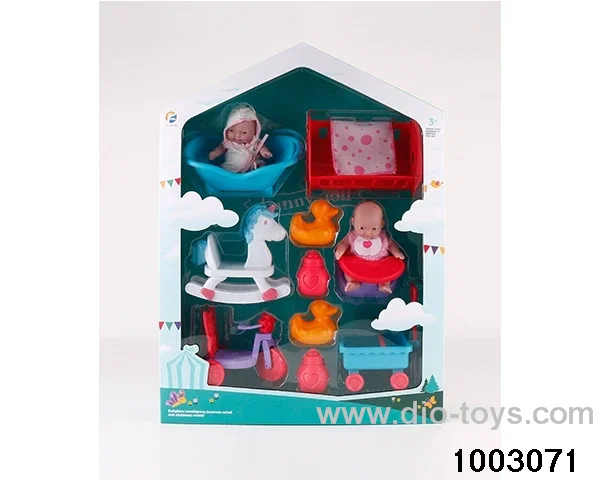 5-inch full enamel family suit in window box