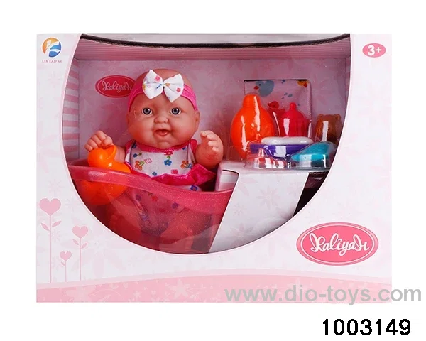 10-inch doll with bathtub suit in window box