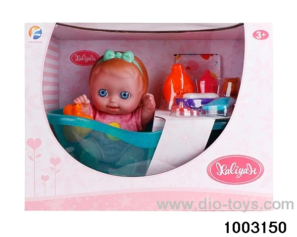 10-inch doll with bathtub suit in window box