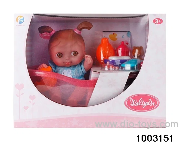 10-inch doll with bathtub suit in window box