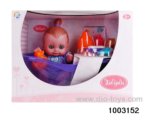 10-inch doll with bathtub suit in window box