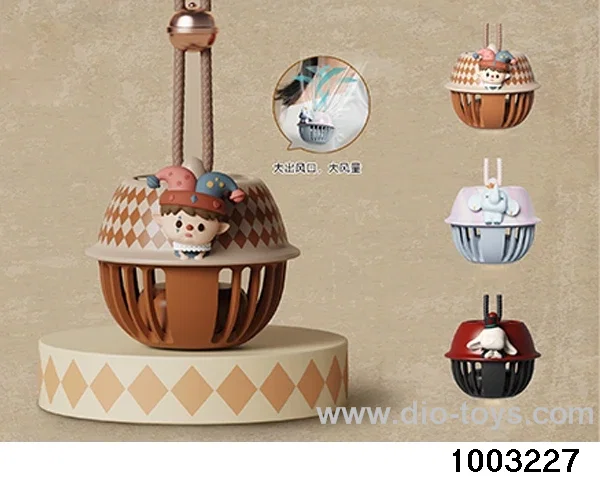 Circus clown fan in color box