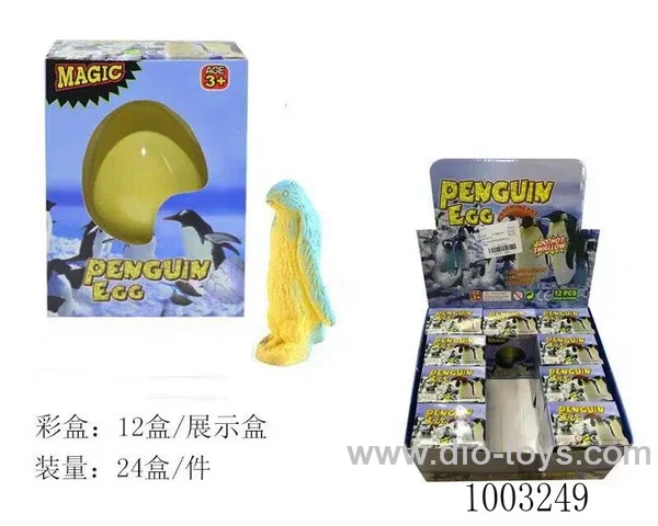 Jumbo Rainbow single bright color expanded resurrected Penguin eggs 12 PCS/display box