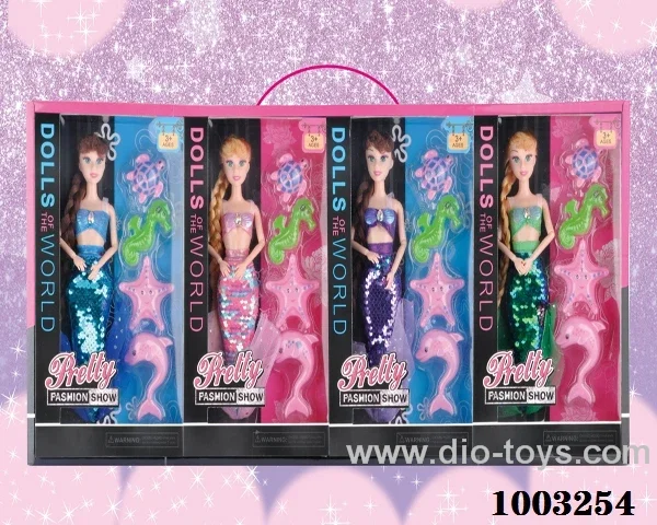 11-inch 9-joint doll  4pcs in display box