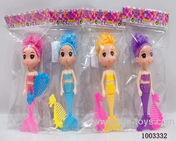 6-inch doll with light and include  battery 4 sets mixed loading &4 color mixed loading