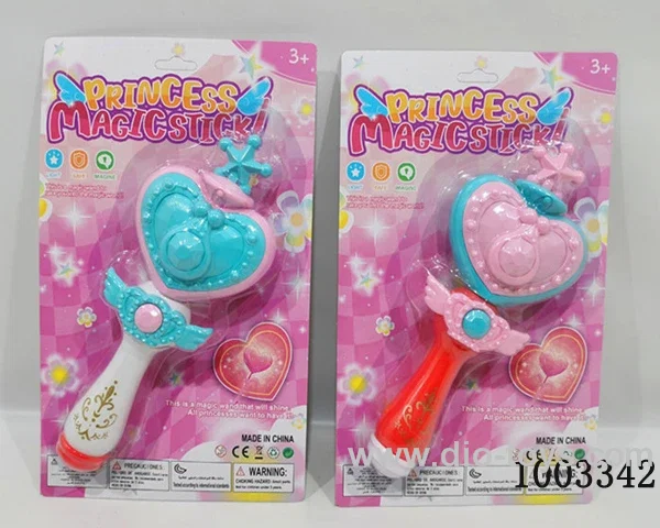 Flash Heart Magic wand 2 color mixed loading include battery