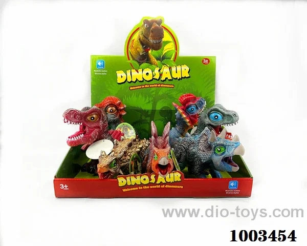7pcs vinyl dinosaur in display box