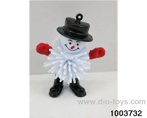 Burr doll - black hat snowmanv in opp bag