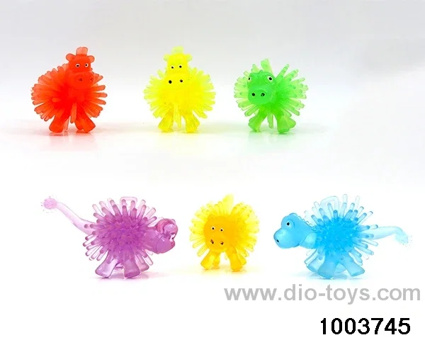 Transparent burr animal in PP bag with header