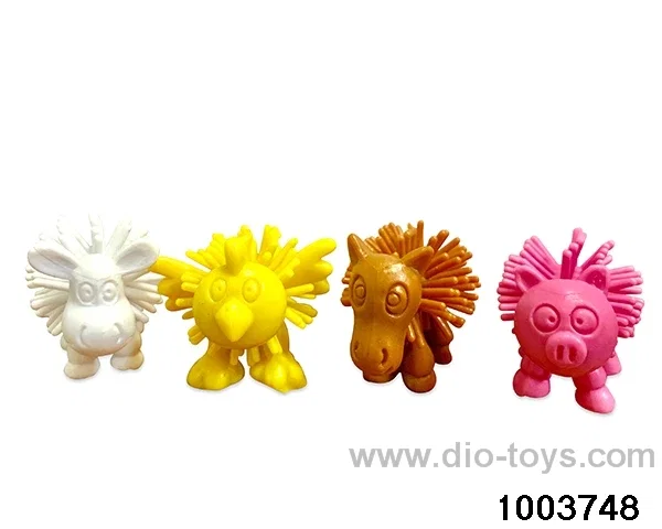 Four types of burred poultry and animals in opp bag