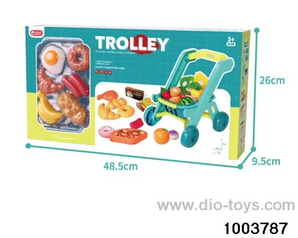 Shopping cart+basket combination in color box