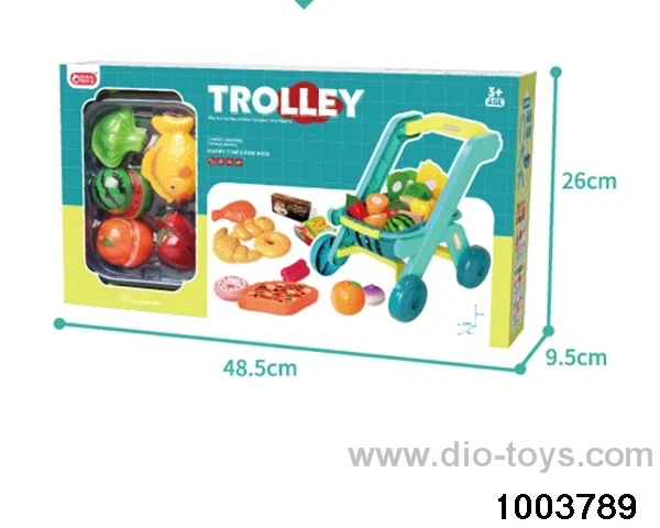 Shopping cart+basket combination in color box