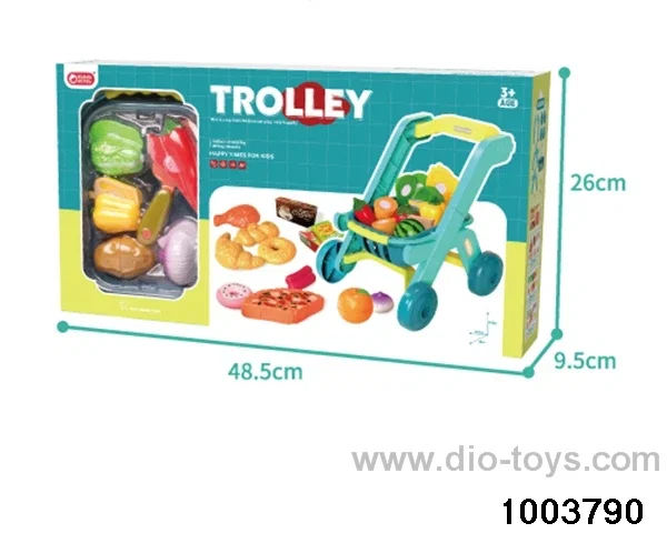 Shopping cart+basket combination in color box