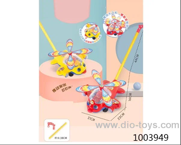 Hand push toy in opp bag