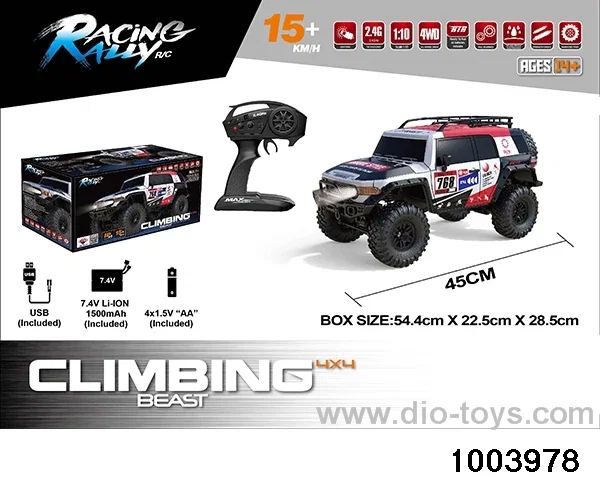 1:10 RC car in color box