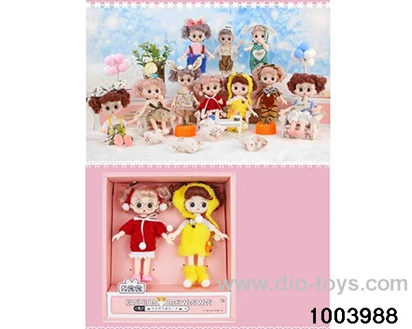 6 inch 16cm 13 joint doll set in bottom box