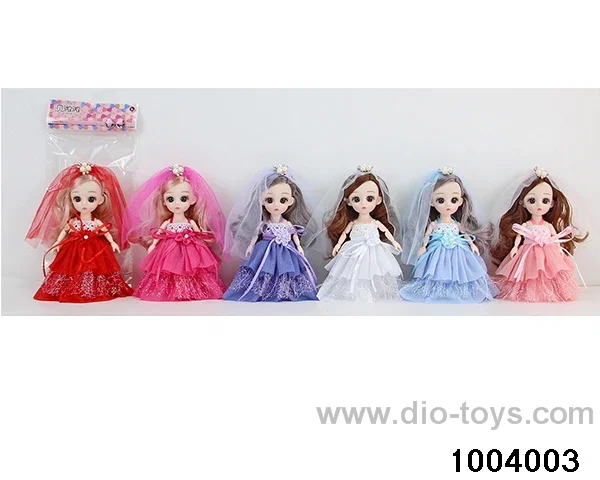 6 inch 16cm 13 joint doll set in opp bag