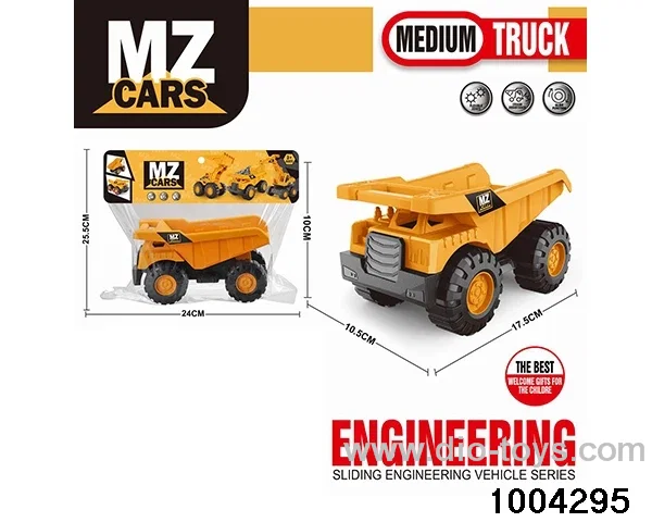 Sliding vehicle in PP bag with header
