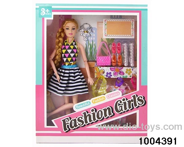 11.5 inch 11-joint doll suit in window box