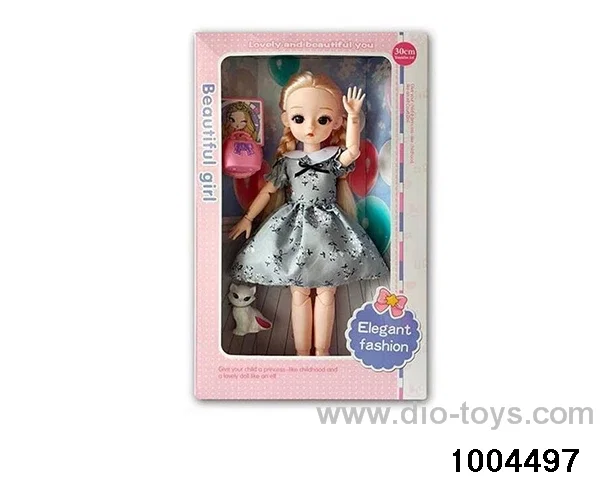 14 inch 12-joint doll suit in window box