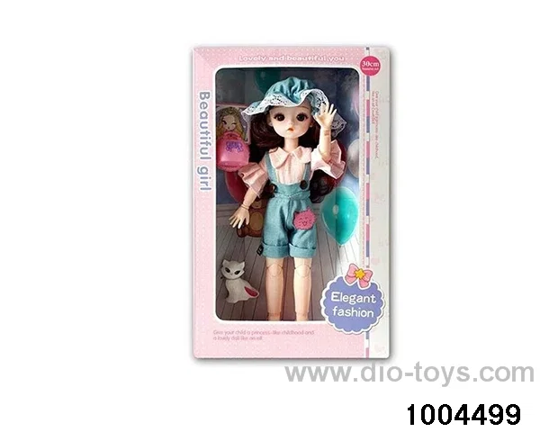 14 inch 12-joint doll suit in window box