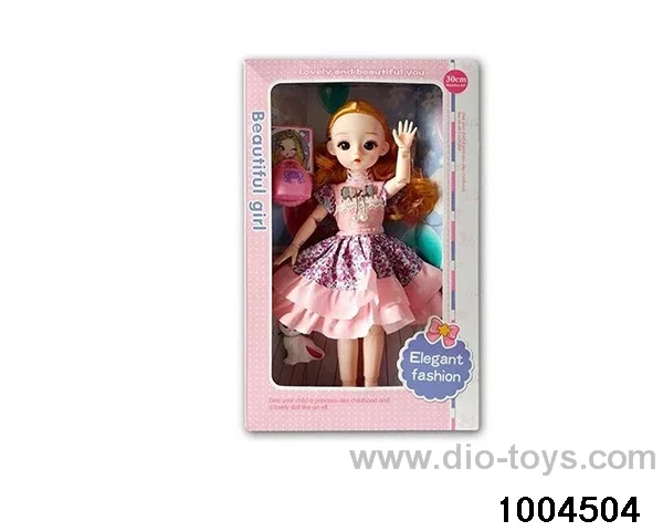 14 inch 12-joint doll suit in window box