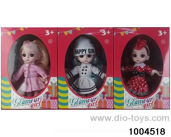 6 inch 12-joint doll suit in window box
