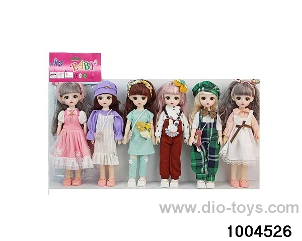14 inch 12-joint doll suit in PP bag with header