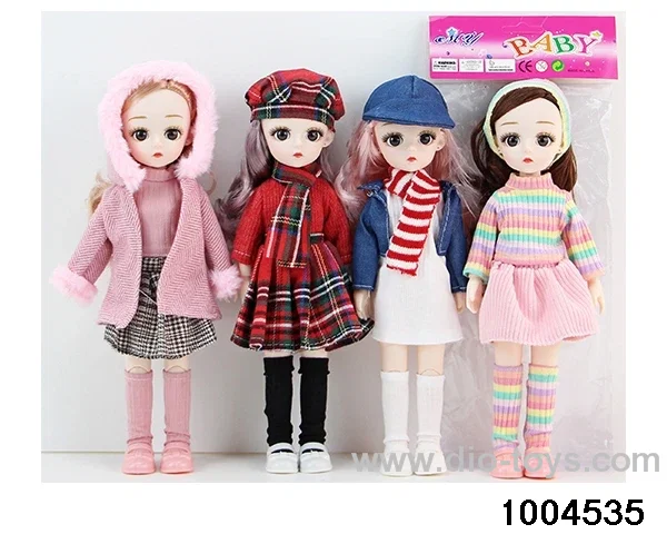 14 inch 13-joint doll suit in PP bag with header