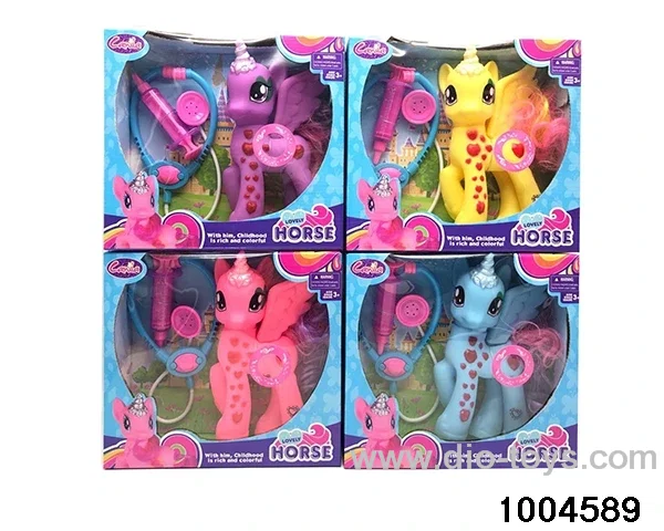 Enamel Unicorn Set with Light Music