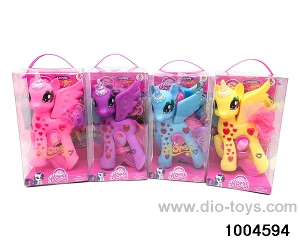Enamel Unicorn Set with Light Music
