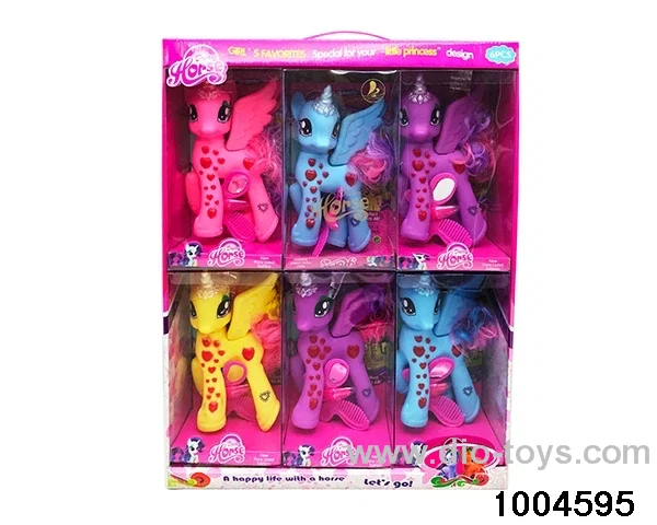 Enamel Unicorn Set with Light Music in display box